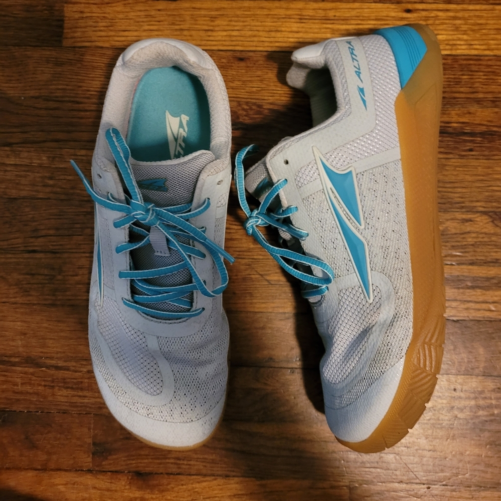 ALTRA HIIT XT 1.5 Zero Drop Cross Trainer Shoes Turquoise Gray 8 LIKE NEW